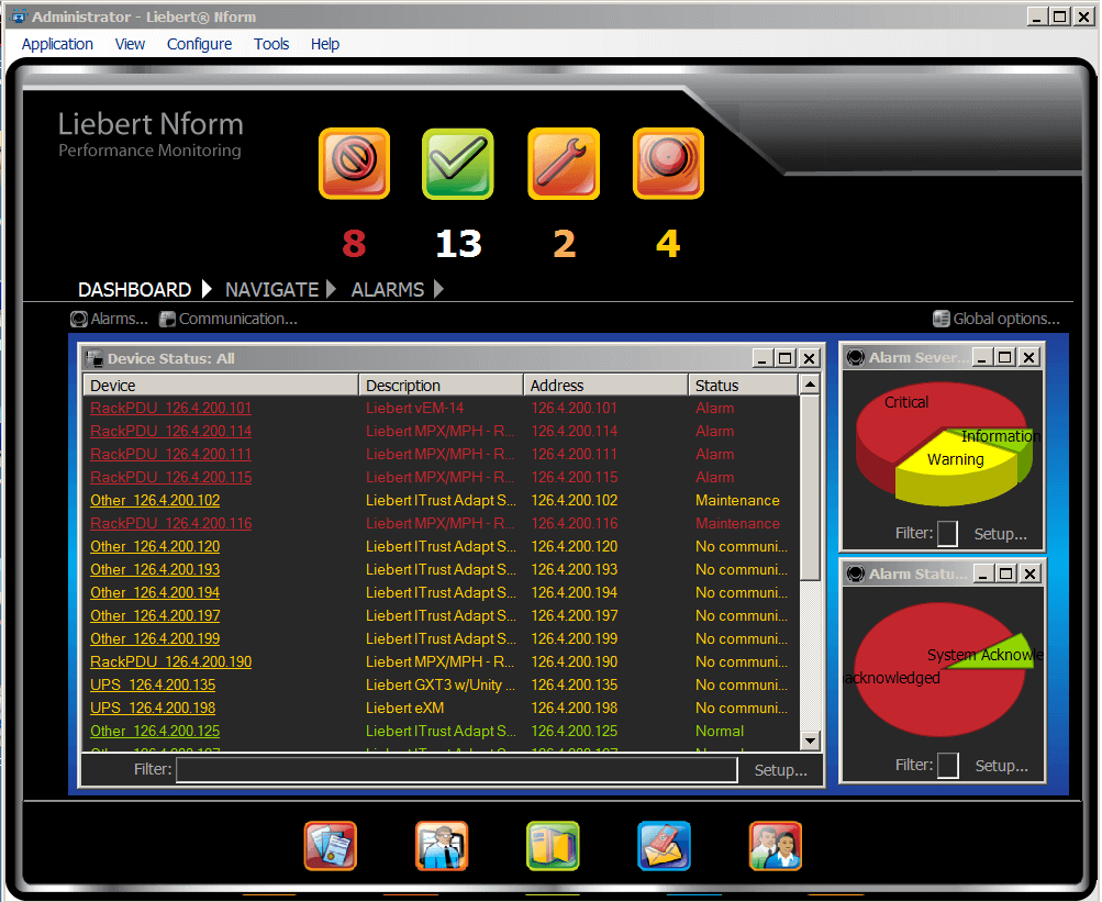 Computer Conditioning Corporation Liebert Nform, Centralized Monitoring Software Computer Conditioning Corporation Liebert Nform, Centralized Monitoring Software